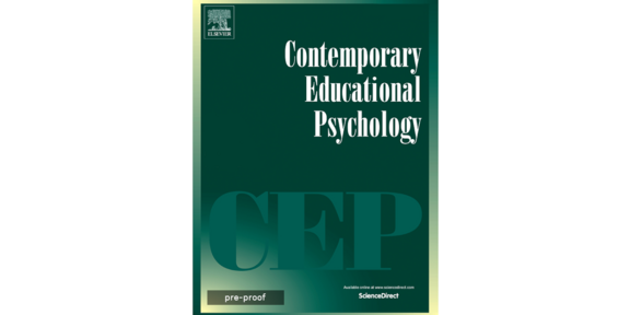 Contemporary Educational Psychology Dunkelgrüner Hintergrund mit weißen Schriftzug Contemporary Educational Psychology und hellgrünen Schriftzug CEP