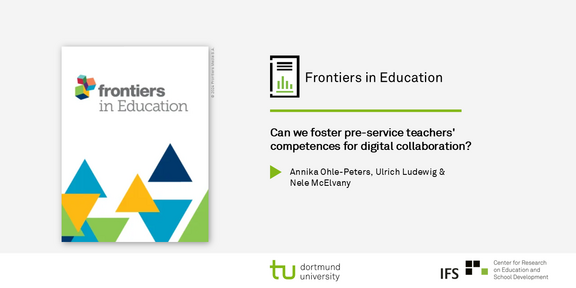 Journalcover von Frontiers in Education mit Titel der Publikation