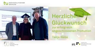 Gruppenfoto mit Heinz Günter Holtappels, Tanja Webs und Wilfried Bos
