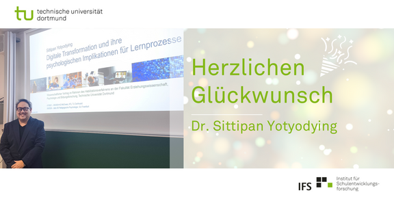 Dr. Sittipan Yotyodying vor seiner Präsentation nach erfolgreichen Vortrag