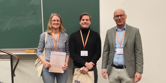 Ulrich Ludewig erhält ZIB-Forschungspreis.