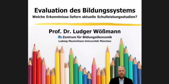 7. Symposium Keynote Screenshot der Keynote mit Prof. Dr. Ludger Wößmann