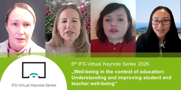 Porträtfotos der vier Dozentinnen bei der 6. IFS-VKS 2026