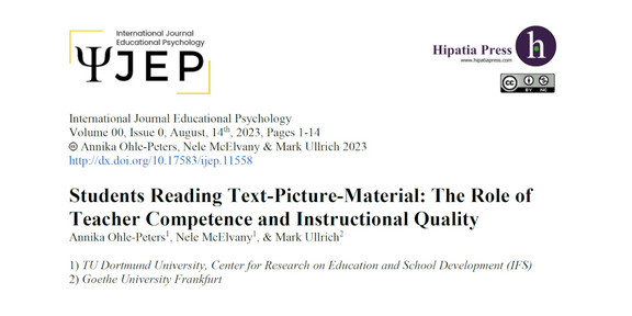International Journal of Educational Psychology Frontseite der Publikation im Journal "International Journal of Educational Psychology"